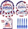 96pcs 4th of July Birthday Plates – Patriotic Disposable Party Supplies